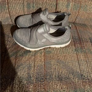 Skechers Light Gray Casual Slip-Ons